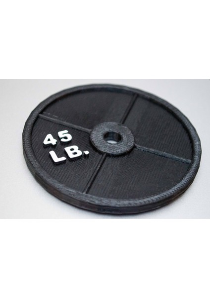 45 Lb. Olimpik Halter Plakası (Plastik Aparattır!!!) 3D fiyatları