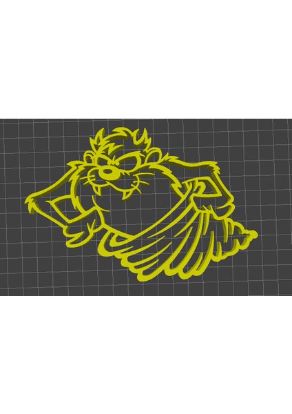 Taz Duvar Sanatı (Sadece Plastik Aparattır!!!) 3D fiyatları