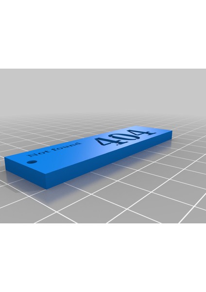 Hata 404 Anahtarlık (Sadece Plastik Aparattır!!!) 3D