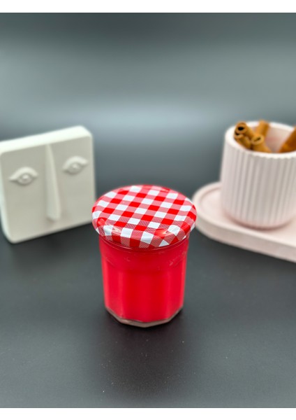 Reçel Kavanozu Dekoratif Mum 3D