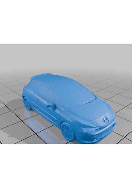 3D Peugeot 206 Araba Modeli 3D