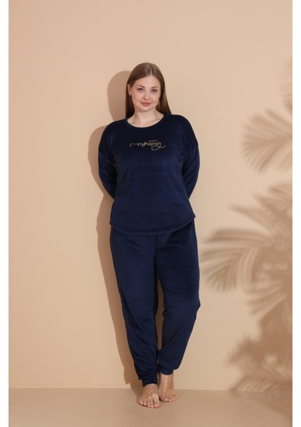 Kadın Kışlık Kadife Battal Pijama Takımı fırsatları