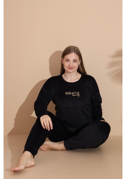 Kadın Kışlık Kadife Battal Pijama Takımı fırsatları