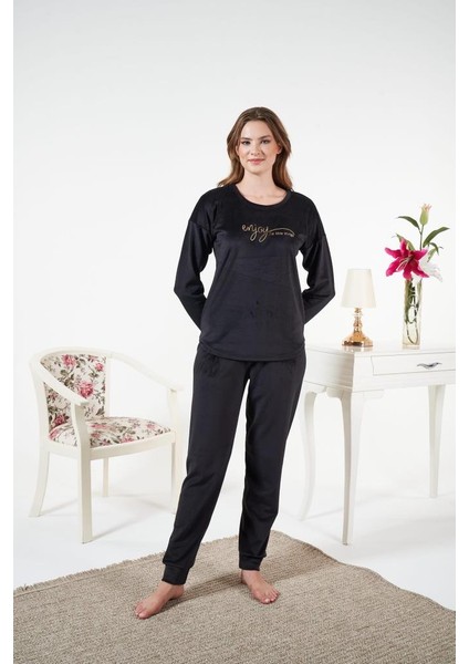 Kadın Kışlık Kadife Pijama Takımı modelleri