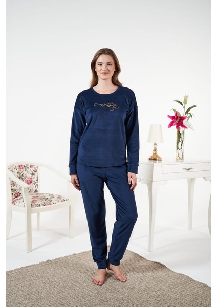 Kadın Kışlık Kadife Pijama Takımı modelleri