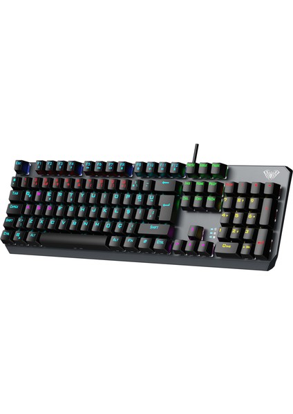 F2066 Blue Switch Rgb Makrolu Kablolu Gaming Türkçe Mekanik Oyuncu Klavyesi fırsatları