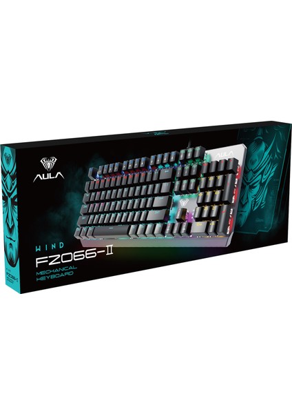 F2066 Blue Switch Rgb Makrolu Kablolu Gaming Türkçe Mekanik Oyuncu Klavyesi