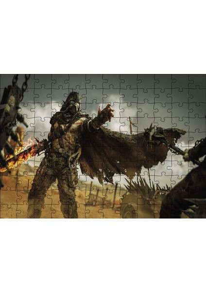 Mad Max Vs Darth Vader Görseli 120 Parça Puzzle Yapboz Mdf (Ahşap)