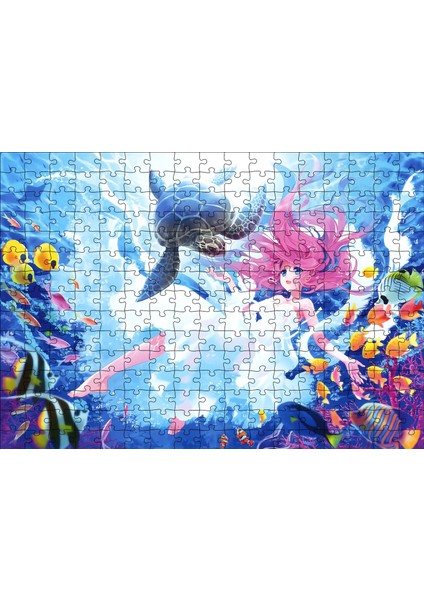 Cakapuzzle Denizaltı Prensesi 255 Parça Puzzle Yapboz Mdf (Ahşap)