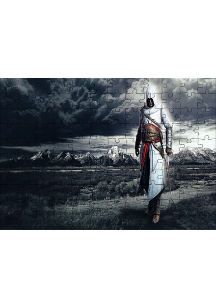 Assassins Creed Suikastçi Kara Bulutlar ve Çayırlar 120 Parça Puzzle Yapboz Mdf (Ahşap)
