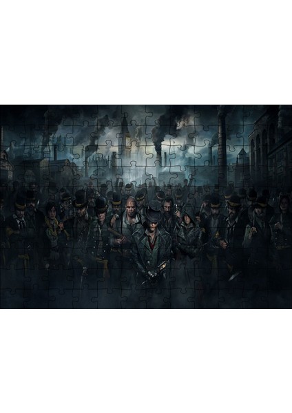 Assassins Creed Syndicate Karakterler Londra Dumanlar 120 Parça Puzzle Yapboz Mdf (Ahşap)