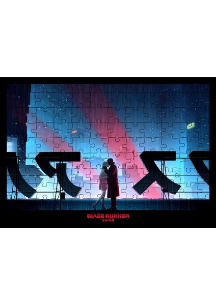 Bıçak Sırtı Köprüde Aşk Görseli 120 Parça Puzzle Yapboz Mdf (Ahşap)