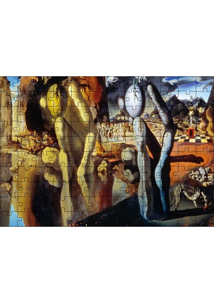 Cakapuzzle Narcissus Metamorfozu Salvador Dali Resmi 120 Parça Puzzle Yapboz Mdf (Ahşap)