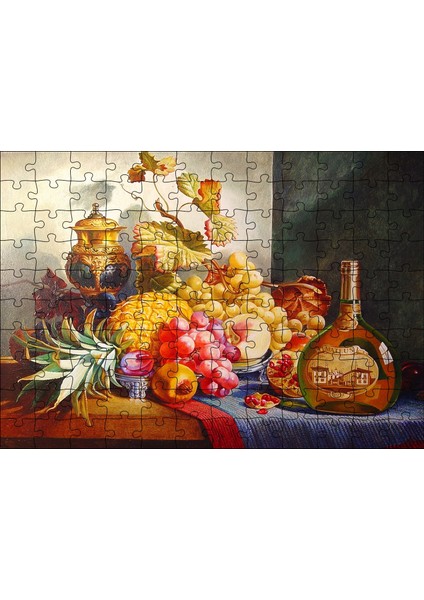 Cakapuzzle Viski ve Taze Meyveler 120 Parça Puzzle Yapboz Mdf (Ahşap)