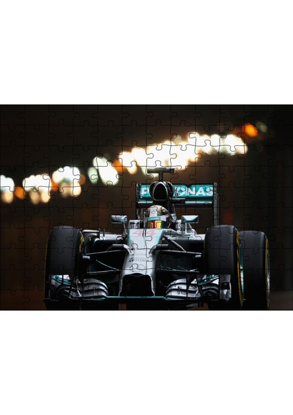 Cakapuzzle Lewis Hamilton Formula 1 2019 Yarışı Görseli 120 Parça Puzzle Yapboz Mdf (Ahşap)