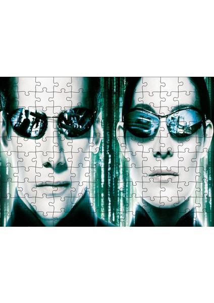 Cakapuzzle The Matrix Neo ve Trinity 120 Parça Puzzle Yapboz Mdf (Ahşap)