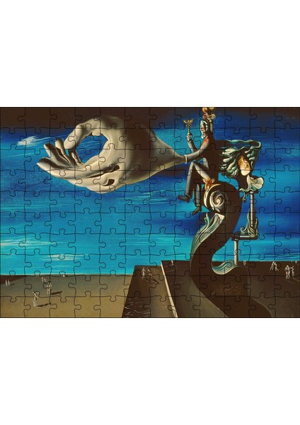 Cakapuzzle Dali Salvador Sürrealizm Görseli 120 Parça Puzzle Yapboz Mdf (Ahşap)