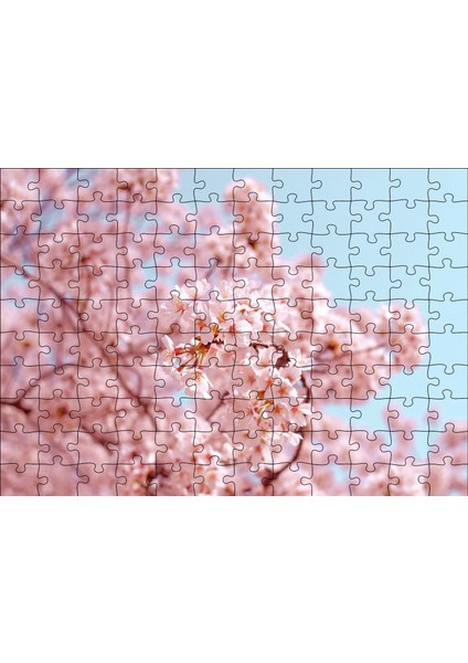 Cakapuzzle Dallarda Kiraz Çiçekleri 120 Parça Puzzle Yapboz Mdf (Ahşap)