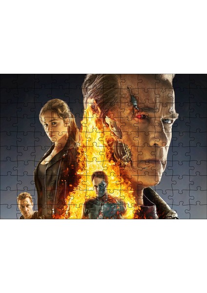 Cakapuzzle Terminatör Genesis Görseli 120 Parça Puzzle Yapboz Mdf (Ahşap)