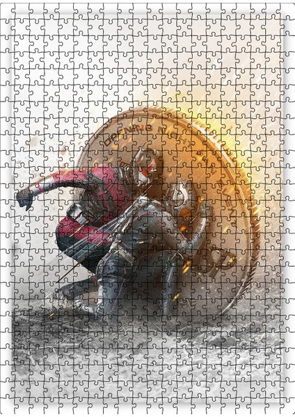 Ant Man Bozuk Para Kalkanı 120 Parça Puzzle Yapboz Mdf (Ahşap)