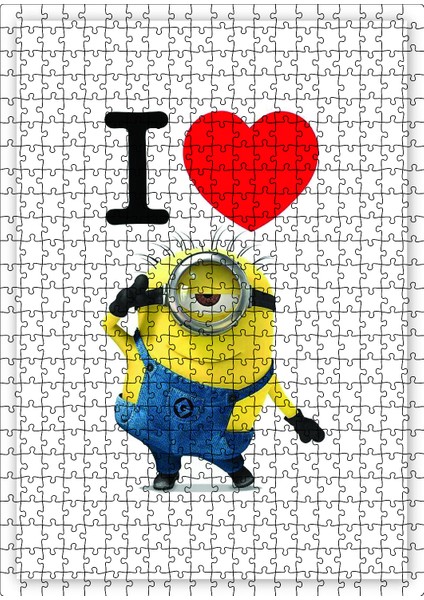 Minyonları Seviyorum 120 Parça Puzzle Yapboz Mdf (Ahşap)