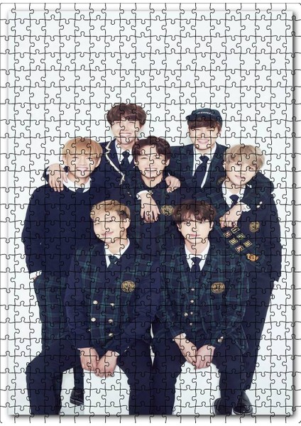 Bts Koreli Gençler Mutluluk Pozları 120 Parça Puzzle Yapboz Mdf (Ahşap)