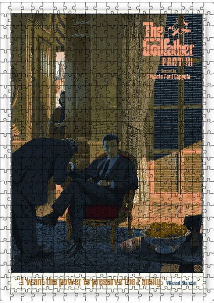 The Godfather 3 120 Parça Puzzle Yapboz Mdf (Ahşap)