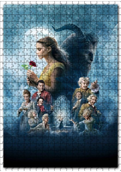 Güzel ve Çirkin Görseli 120 Parça Puzzle Yapboz Mdf (Ahşap)