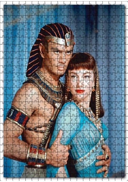 On Emir Yul Brynner Anne Baxter 120 Parça Puzzle Yapboz Mdf (Ahşap)