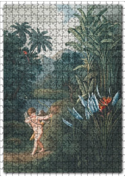 Eros Iş Başında Çizim 120 Parça Puzzle Yapboz Mdf (Ahşap)