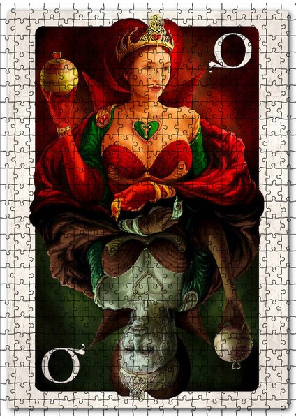 Iskanbil Kartlar Lira Ölüm Görseli 120 Parça Puzzle Yapboz Mdf (Ahşap)