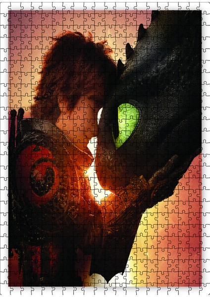 Ejderhanı Nasıl Eğitirsin 3 120 Parça Puzzle Yapboz Mdf (Ahşap)