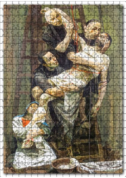 Çarmıhtan Indirilen Isa ve Havariler 120 Parça Puzzle Yapboz Mdf (Ahşap)