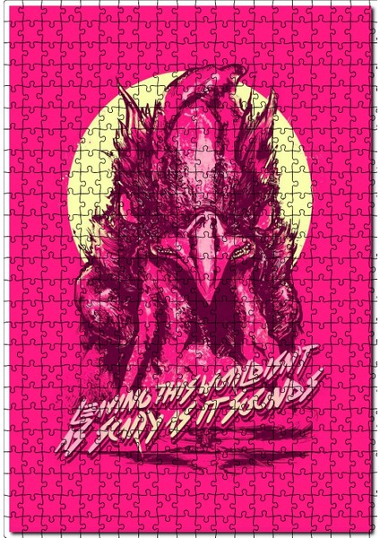 Hotline Miami Pebe Zemeni Görseli 120 Parça Puzzle Yapboz Mdf (Ahşap)