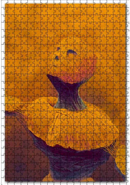 Yenmiş Meyveden Ütopik Adam 120 Parça Puzzle Yapboz Mdf (Ahşap)