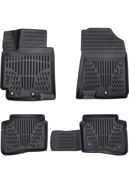 Hyundai i20 (2014-2020) İle Uyumlu - Araca Özel 3D Paspas