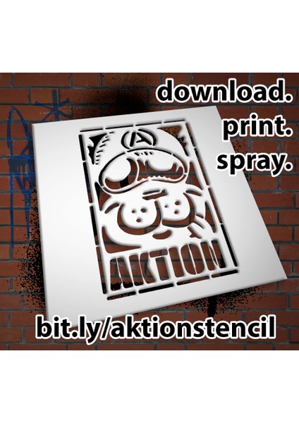 Aksiyon Kat! - "itaat" Şablon (Sadece Plastik Aparattır!!!) 3D