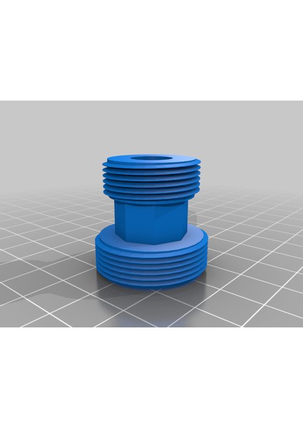 Musluk Adaptörü 28 x 22 mm (Sadece Plastik Aparattır!!!) 3D