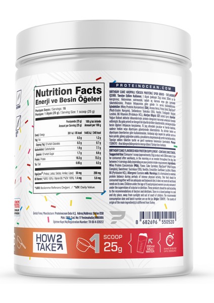 Birthday Cake Aromalı Whey Protein Tozu 400 gr - 16 Servis fiyatları