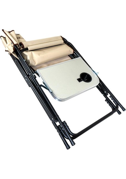 0317 Fonksiyonel Sehpalı Kamp Sandalyesi - Bej