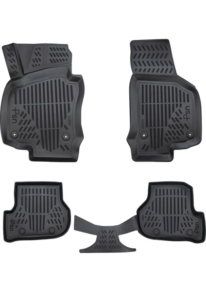 Volkswagen Golf 6 İle Uyumlu - Araca Özel 3D Paspas