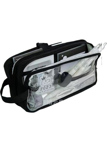 Şeffaf Ağrı Çantası Kalem Çantası Yüksek Değerli Kırtasiye Kutusu (Yurt Dışından)