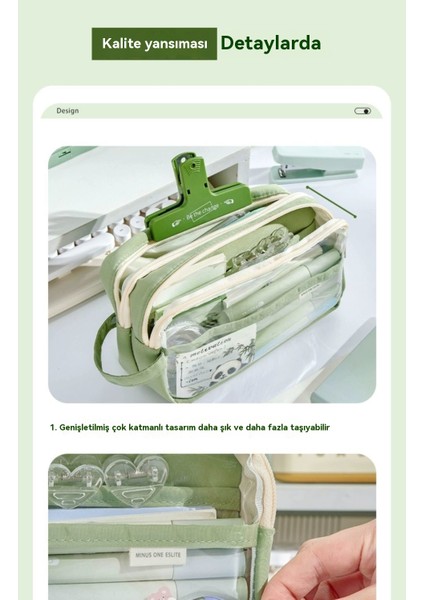 Şeffaf Ağrı Çantası Kalem Çantası Yüksek Değerli Kırtasiye Kutusu (Yurt Dışından) fırsatları