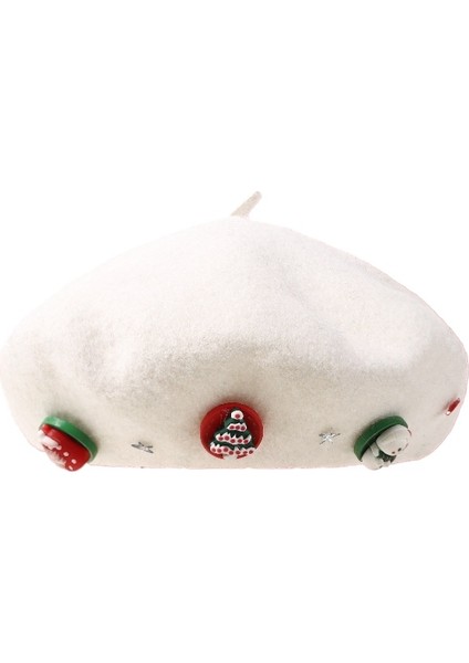 Noel Sonbahar Kış Tatlı Yün Beret (Yurt Dışından)