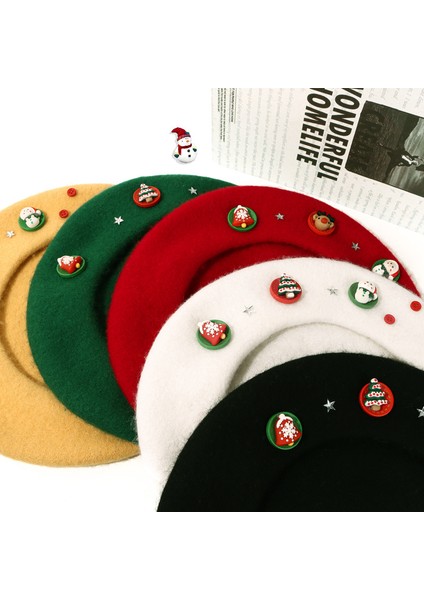 Noel Sonbahar Kış Tatlı Yün Beret (Yurt Dışından) fırsatları