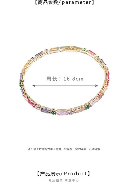 Yeni Renkli Zircon El Takı Bilezik (Yurt Dışından) fırsatları