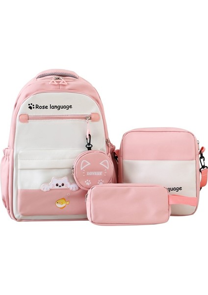 Kolej Tarzı Büyük Kapasite Kitap Üçlü Set Sırt Çantası (Yurt Dışından)