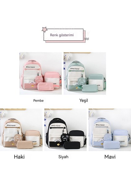 Kolej Tarzı Büyük Kapasite Kitap Üçlü Set Sırt Çantası (Yurt Dışından) indirimleri