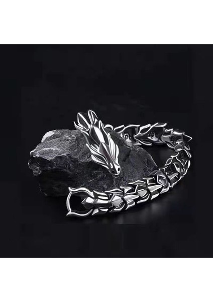 Retro Kral Başlığı Ejderha Şekilli Hip-Hop Bilezik (Yurt Dışından) indirimleri