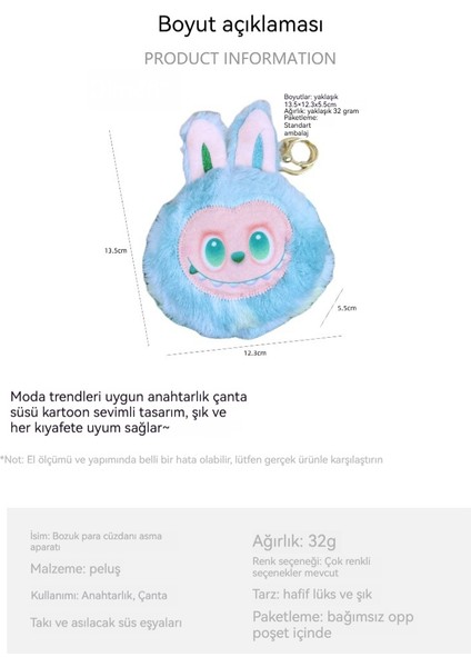 Rabb Yaratıcı Karikatür Peluş Bozuk Para Cüzdanı (Yurt Dışından) modelleri